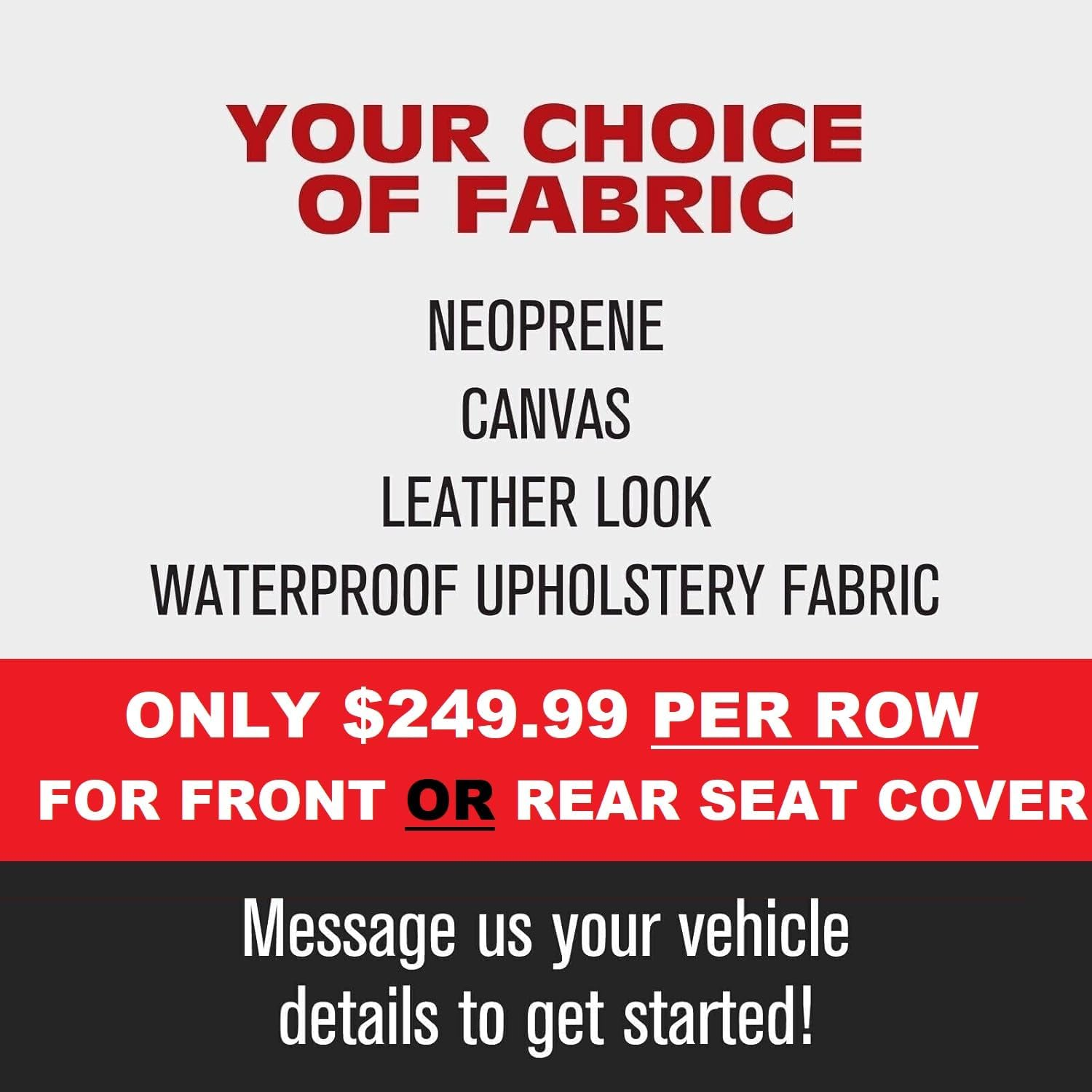 For Mazda CX-9 Custom Fit Seat Covers Front or Rear, Neoprene or Canvas Waterproof image number 2