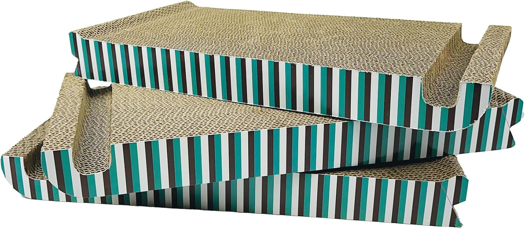 Cattitude Cat Scratch Board Triangle Beige, 16Cm Height - Cat Scratcher, Cardboard Scratching, Cat Scratching Pad image number 3