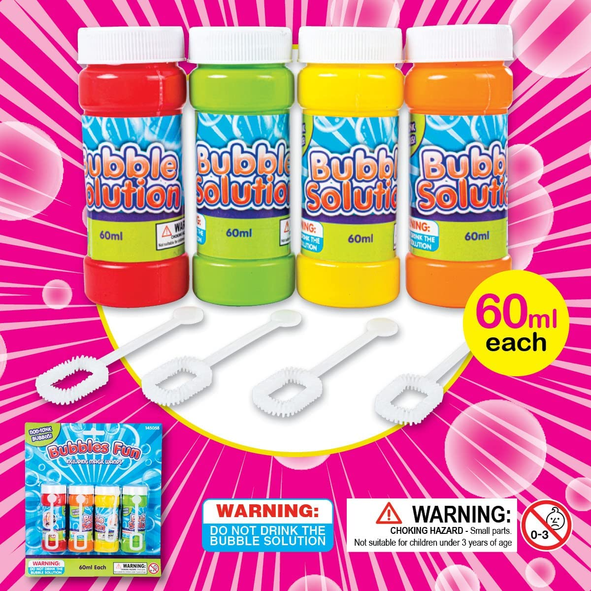 [4 PCE] 145058 Party Central Bubble & Wand Mega Value Set, Endless Bubble Fun, Abundant Bubbles and Hours of Entertainment image number 2