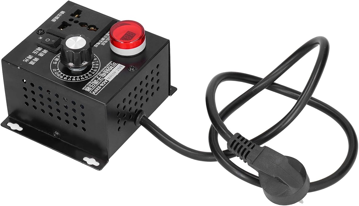 AC Voltage Regulator, SCR Voltage Dimmer, 4000W Anti-Surge AC110/220V Home Appliance Dimming Applications Speed ​​Regulation Factories (AU Plug) image number 3