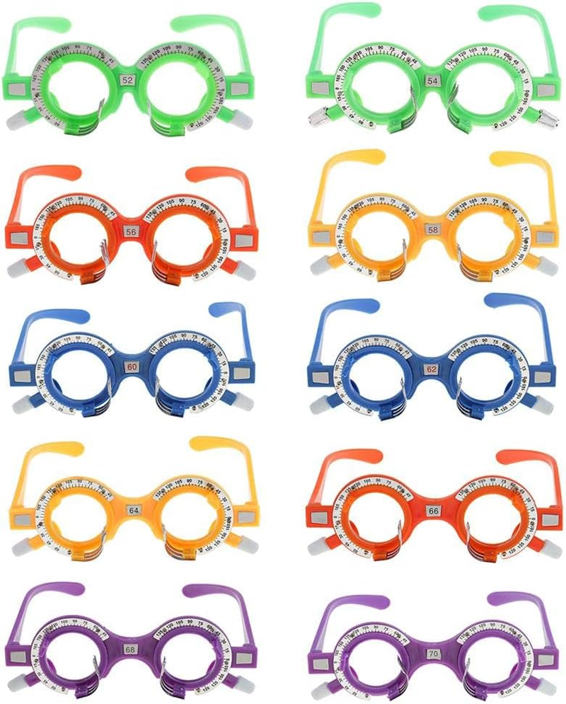 Perfk Plastic Optical Trial Lens Frame Eyeglass Optometry Equipment 56Mm+54Mm image number 3