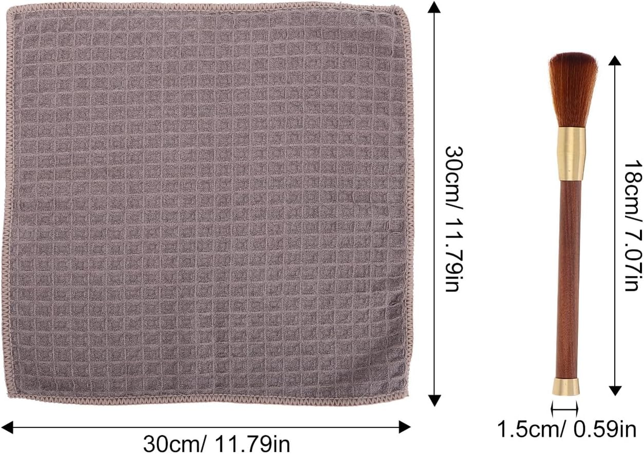 WATIIFUFU Multipurpose Espresso Coffee Brush Cleaning Kit with Microfiber Cloths for Deep Maintenance of Coffee Machines and Grinders Suitable for Home and Commercial Use image number 6