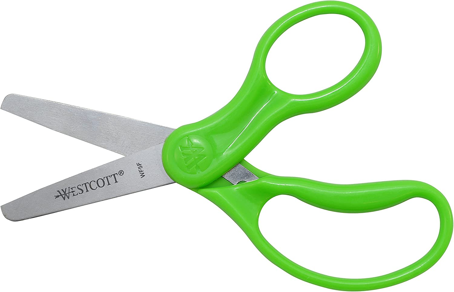 Westcott 16454 Right- and Left-Handed Scissors, Kids' Scissors, Ages 4-8, 5-Inch Blunt Tip, Assorted, 6 Pack image number 4