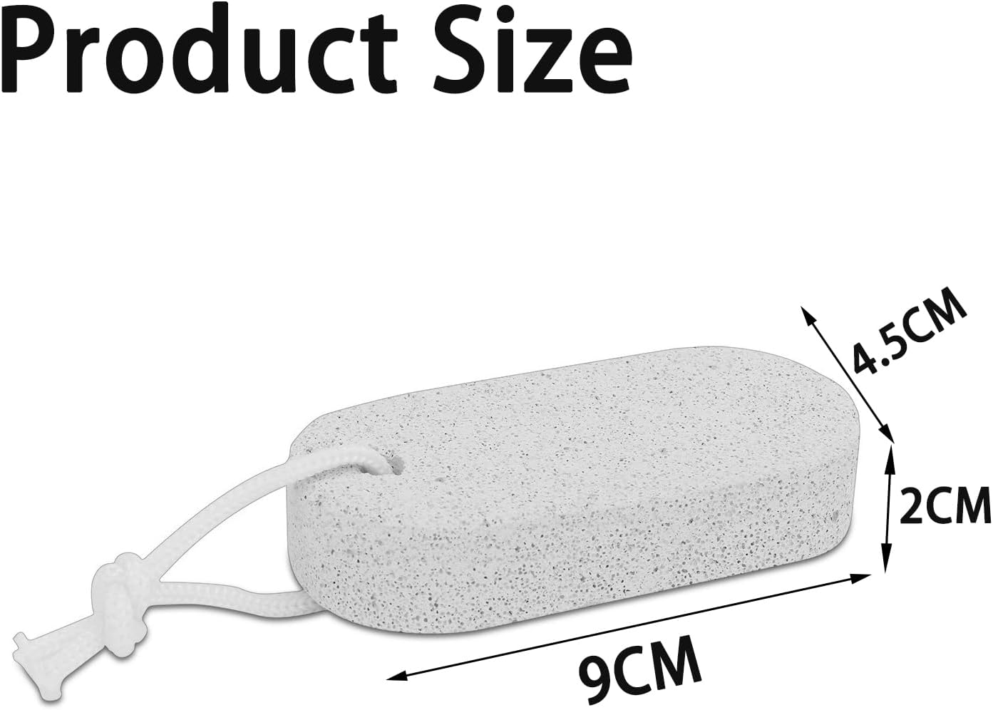 Pumice Stone for Feet/Hands/Body, Natural Lava Pumice Stone for Dead Hard Skin Removal, Foot Scrubber, White Calluse Remover, Foot File for Men/Women for Exfoliation(Oval) image number 4