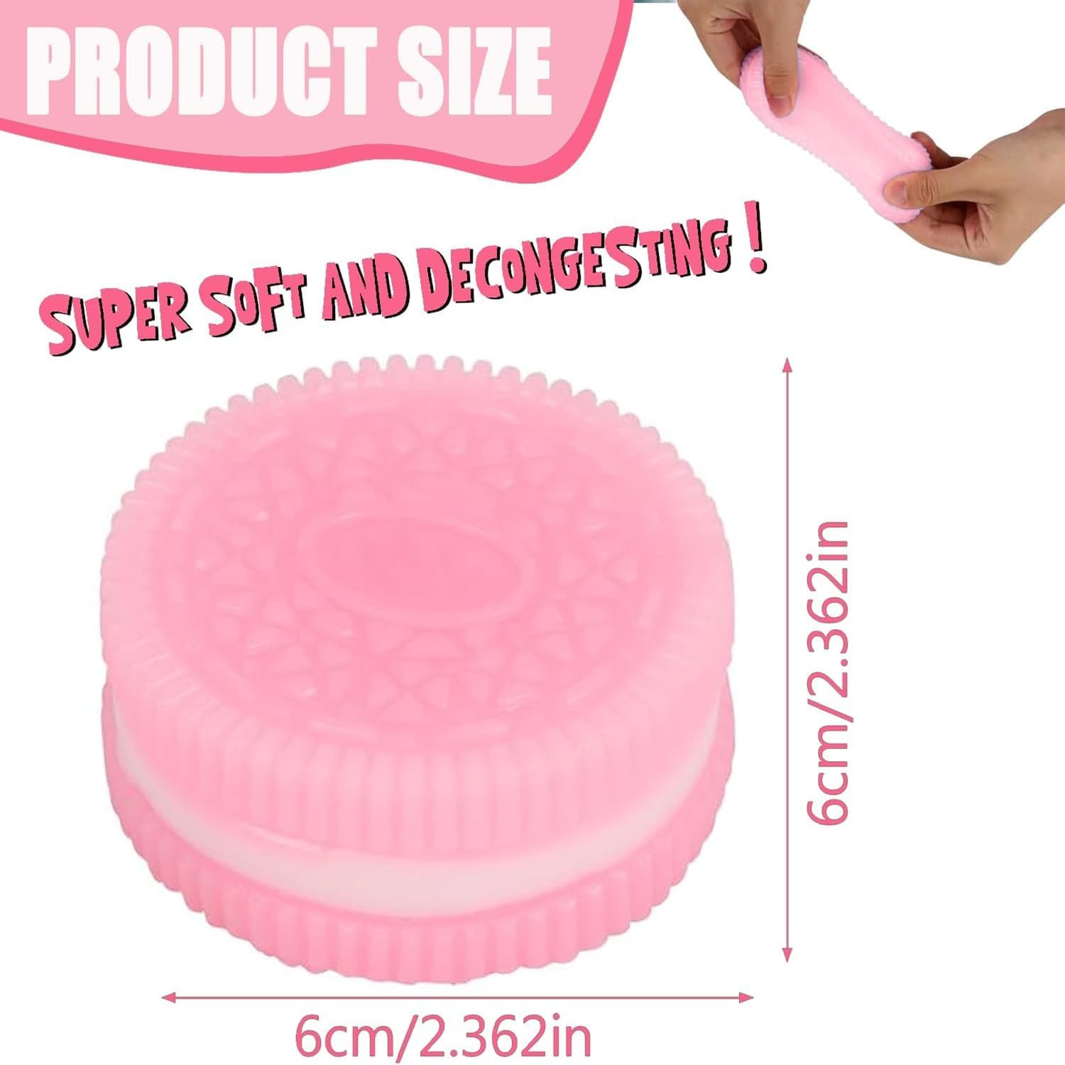 4Pcs Taba Squeeze Toys for Stress Relief, Ultra-Soft Squishy Fidget Toys, Kawaii Dessert Decompression Venting Sensory Toys, Cute Biscuit Fufu Anxiety Relief