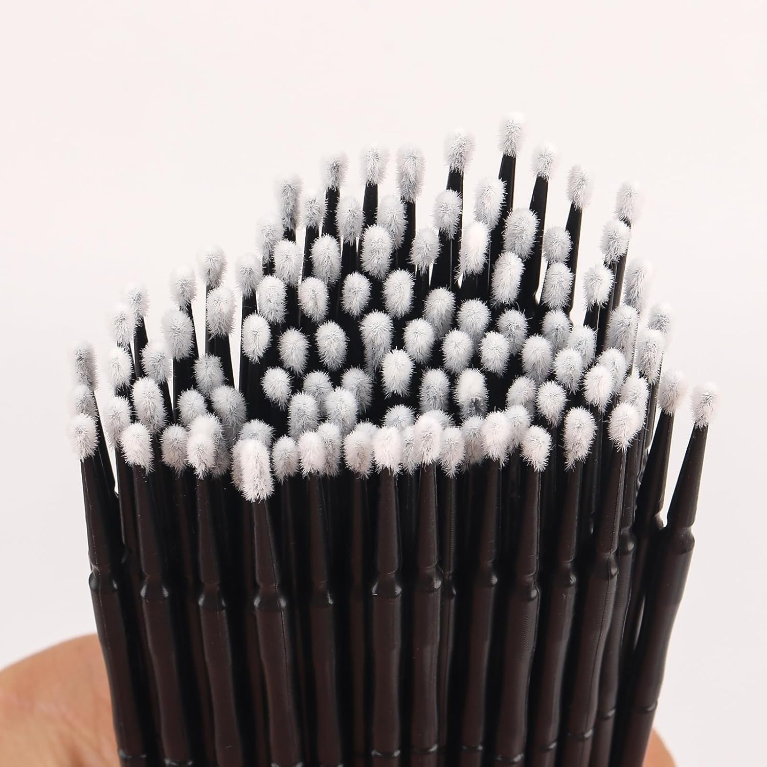 100Pcs Disposable Micro Applicator Brush, Micro Swabs, Eye Lashes Mascara Wands for Eyelash Extension(Black) image number 5