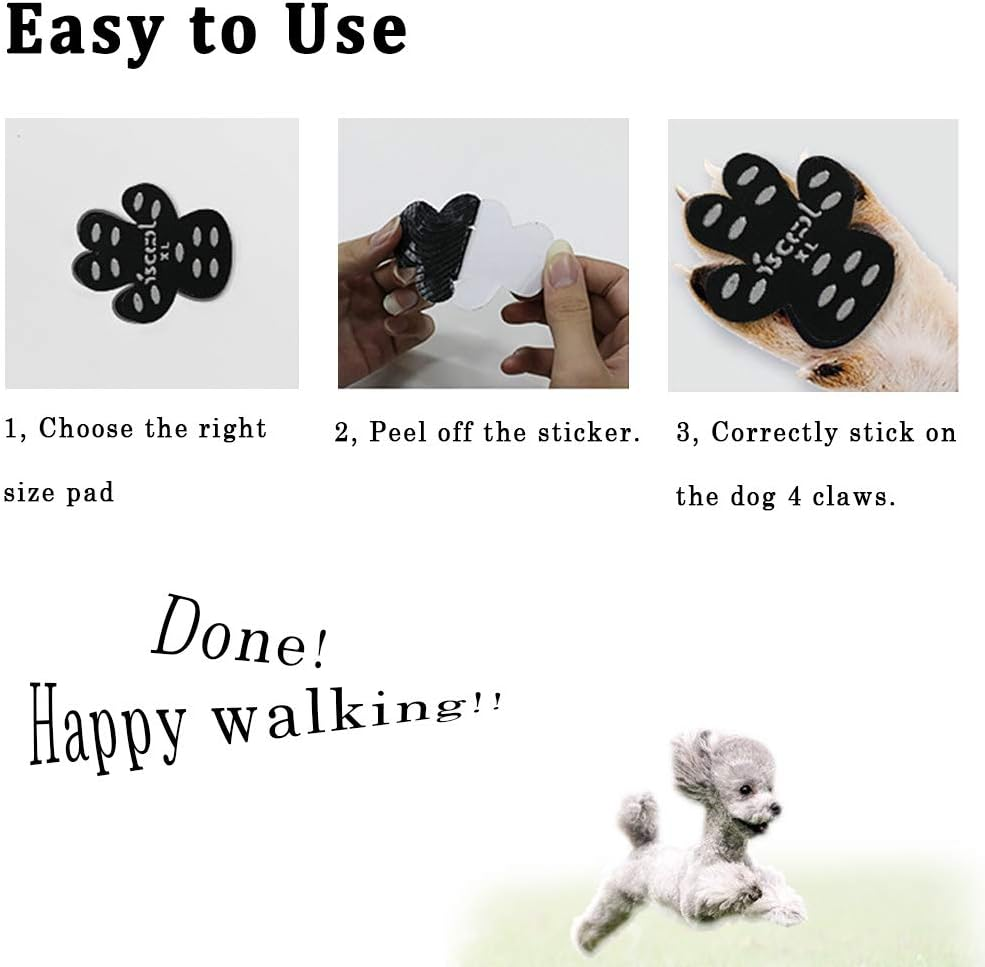8 Hojas Dog Paws Self Adhesive - Travel Dog Paw Protector, Pet Paw Pad, Walking Dog Shoes, Avoid Injured Scalds for Outdoor Activities image number 4