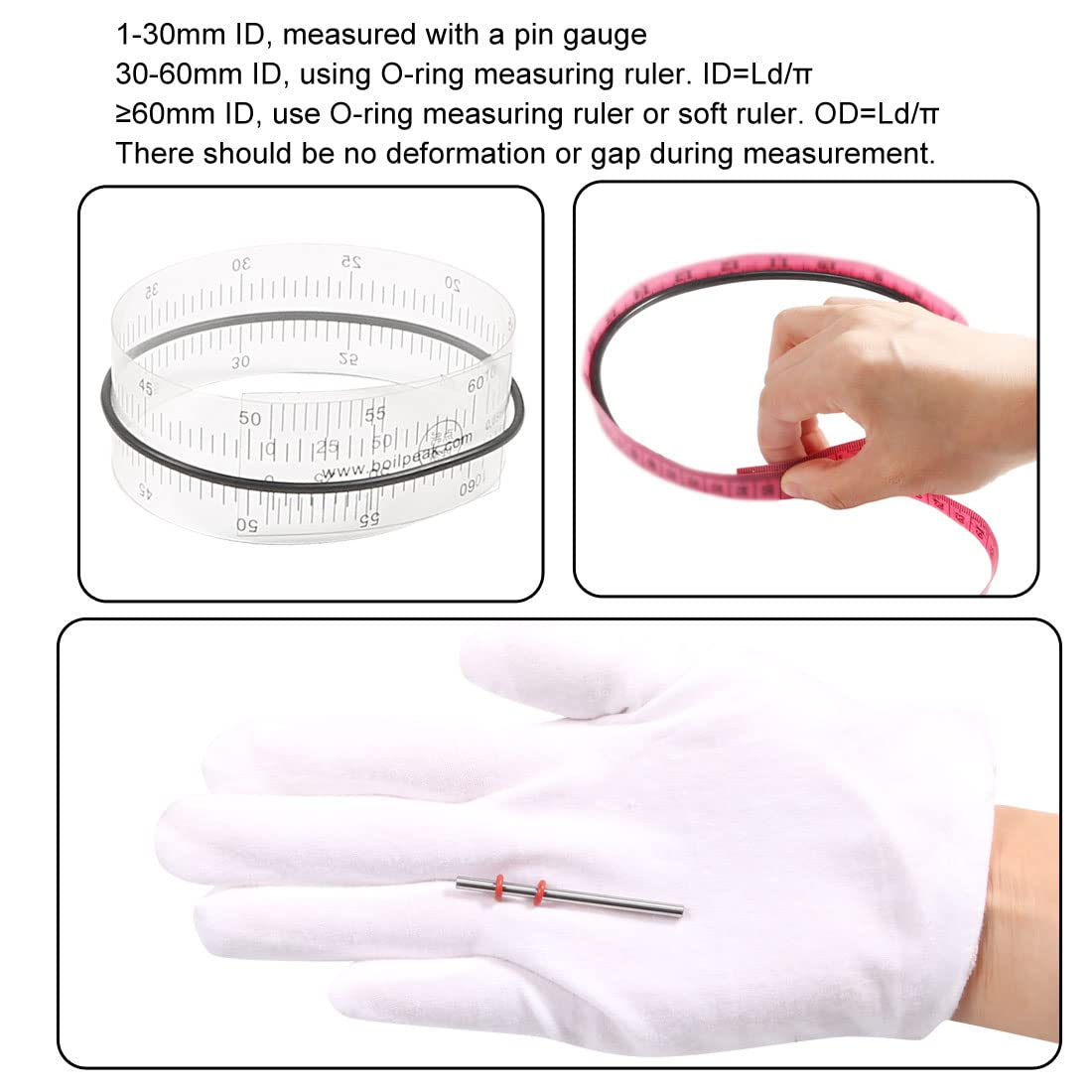 Uxcell Nitrile Rubber O-Rings 52Mm OD 49Mm ID 1.5Mm Width, Metric Nitrile Rubber Sealing Gasket for Automotive Machine Plumbing, Pack of 10 image number 1