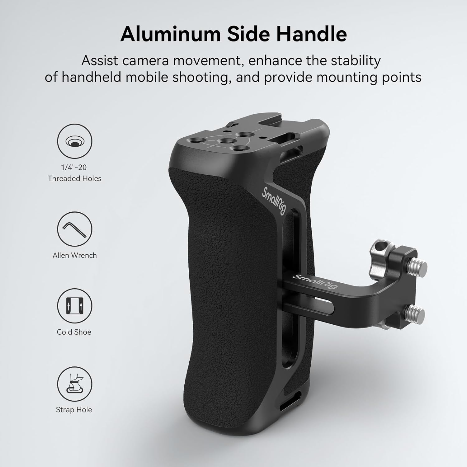 Smallrig A7 IV / A7S III Cage with Top Handle, Side Handgrip and HDMI Cable Clamp, Advanced Kit for Sony Alpha 7R V/Alpha 7 Iv/Alpha 7 S III -3669 image number 5