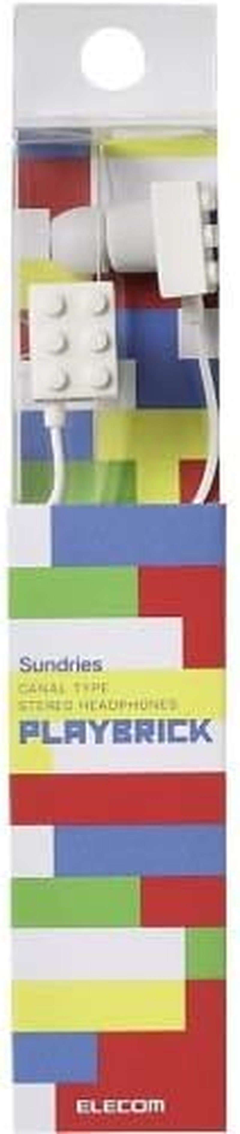 ELECOM In-Ear Headphones PLAYBRICK (White) EHP-CIN40WH image number 1