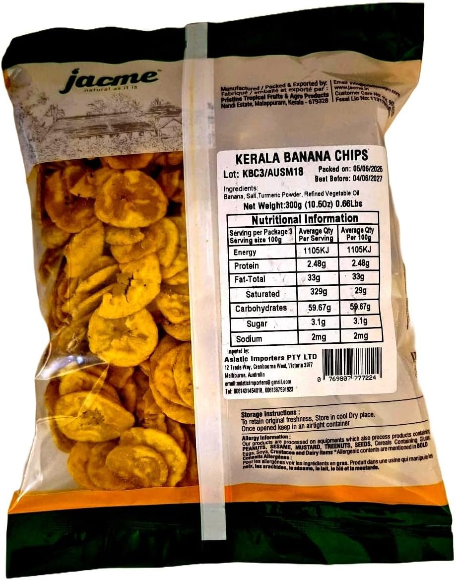Jacme Kerala Banana Chips - 300 G