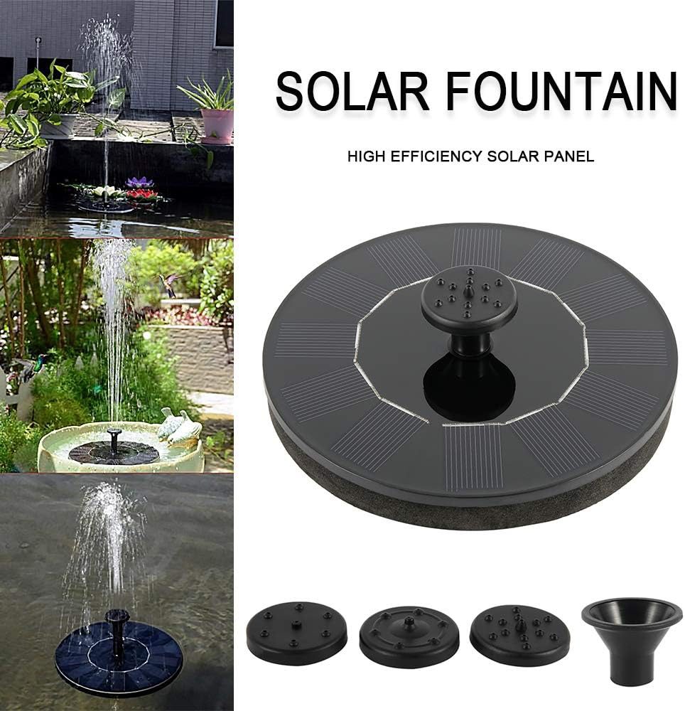 Solar Fountain Water Pump Bird Bath Powered Panel Spray Head Solar Powered Free Standing Floating Water Pump Kit for Garden, Patio, Pond and Pool image number 6