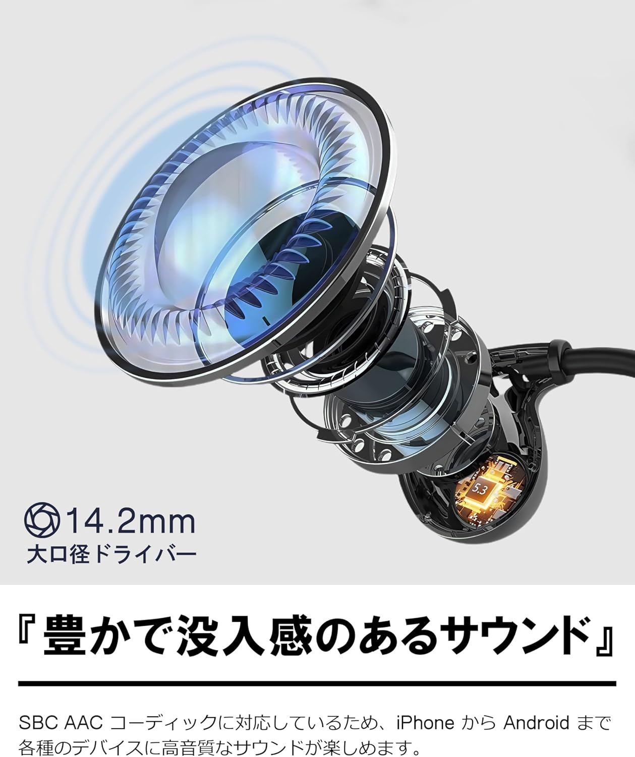 (Ultra Lightweight 0.5 Oz (13 G) Open-Ear Earbuds) Earaku Air Conduction Earphones, Non-Clogging Earphones, Bluetooth Earphones, Bluetooth 5.3, AAC ENC Call Noise-Canceling, Over-The-Ear Wireless image number 5