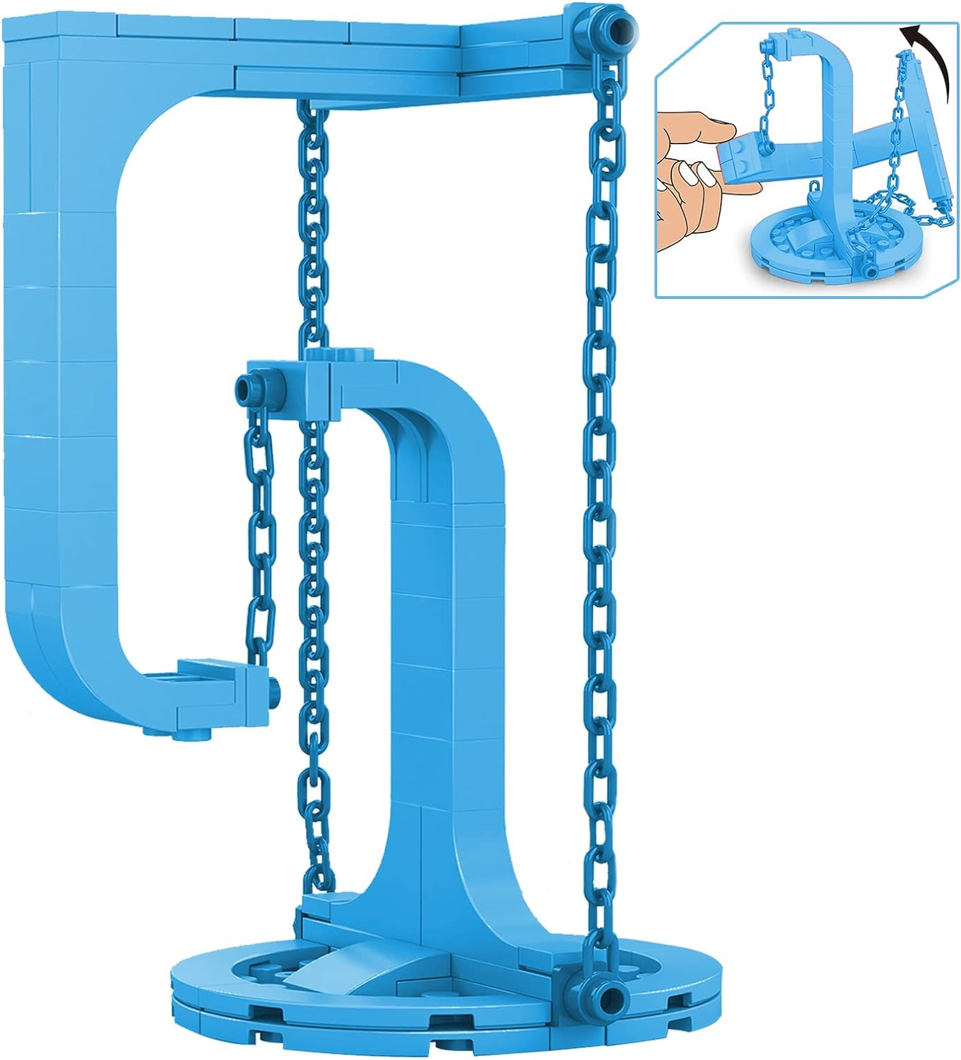 WINNER SPACE Tensegrity Structure Building Blocks Toys,Stem Creative Construction Tensegrity Building Set,Ideas Frame Model Kids Toys,Learning & Education Toy for Boys and Girls,Kids (66 Pcs,Blue) image number 6