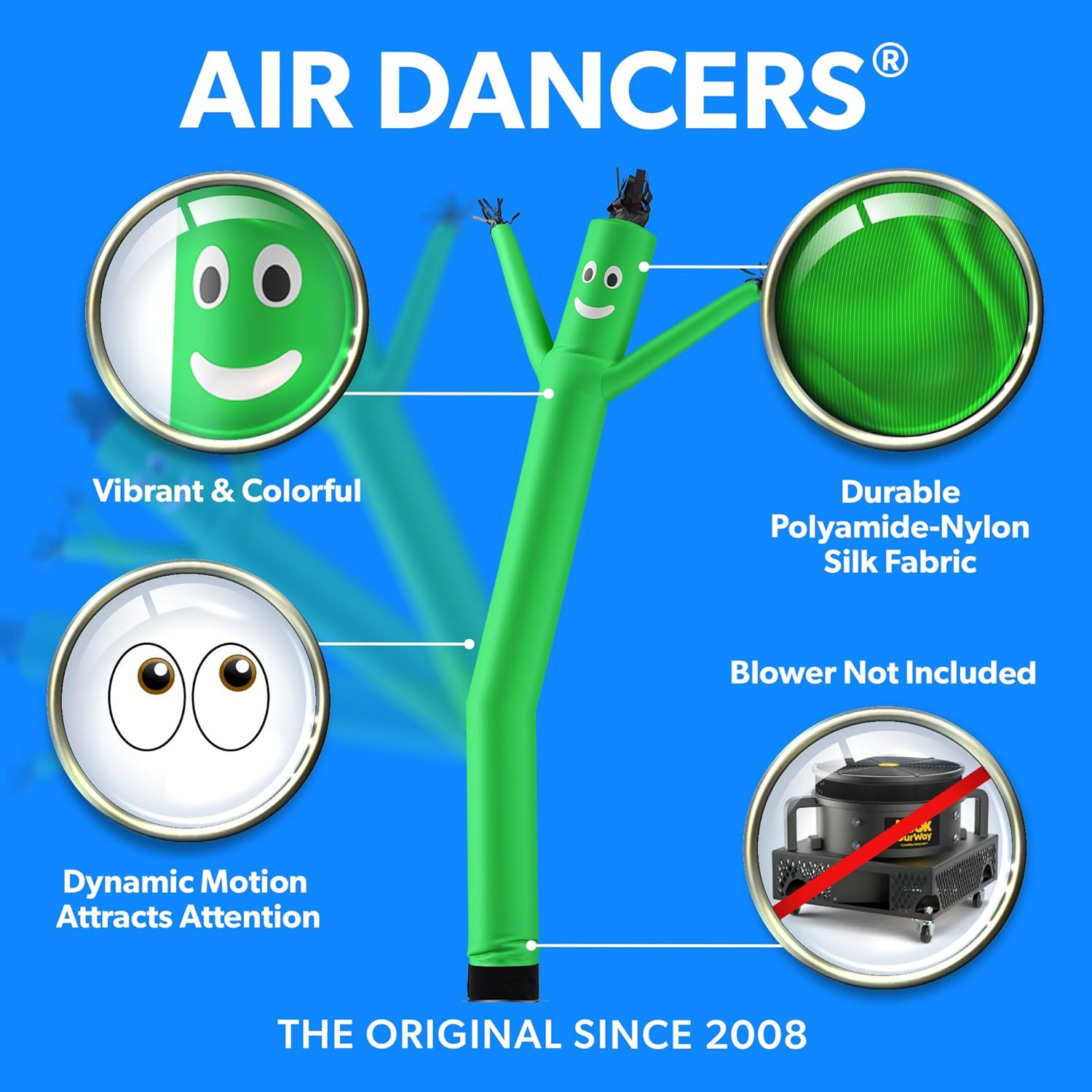 Lookourway Air Dancers Inflatable Tube Man (Blower NOT Included). image number 2