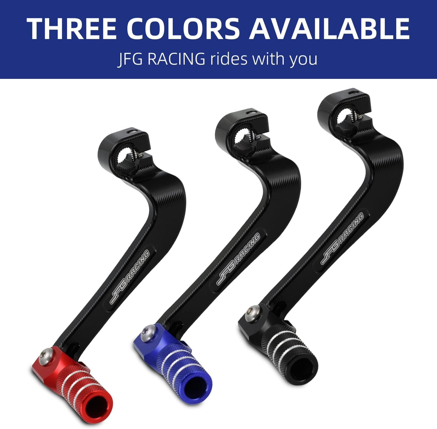 JFG RACING Motorcycle Gear Shifter Shift Lever Folding Tip CNC for TTR 110 08-09 11-21 CRF 110 CRF110F 2013-2023 Blue image number 4