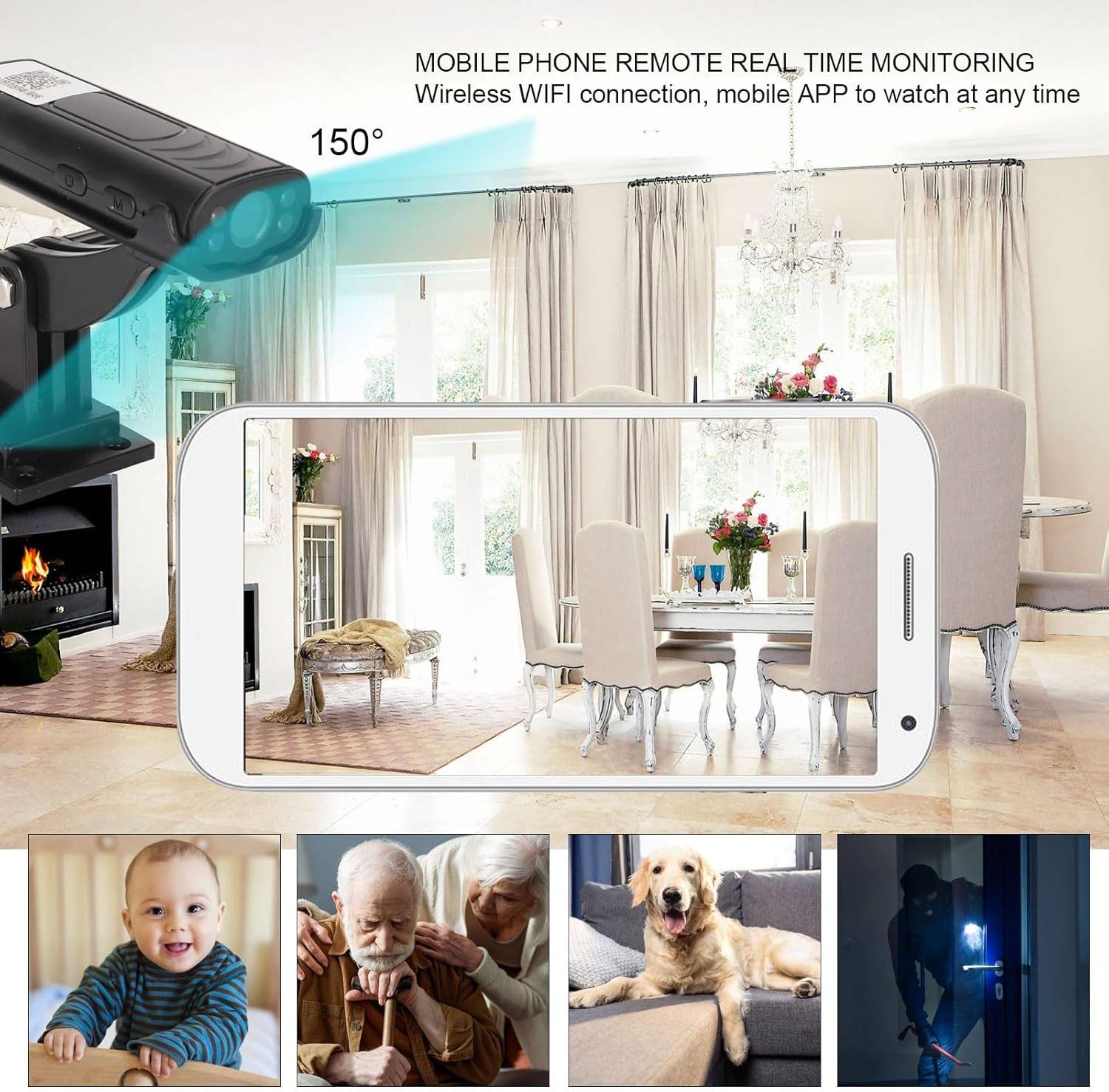 Hitch Backup Camera Wireless 150&deg; Wide-Angle 32GB with Motion Detection Night Vision, for Rv/Truck/Trailer/Home Security image number 6