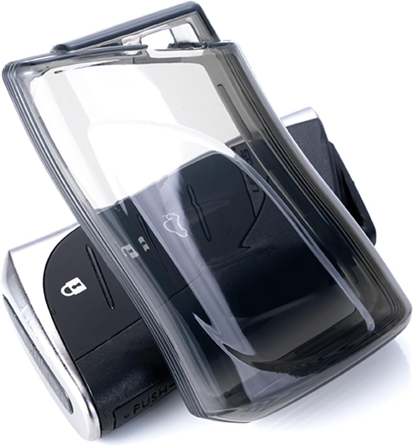 For Lexus Key Fob Cover TPU Car Key Fob Case Fit for Lexus GX ES NX LC RC LS UX 4 Buttons Car Remote Key Case Shell Protector(Black) image number 4