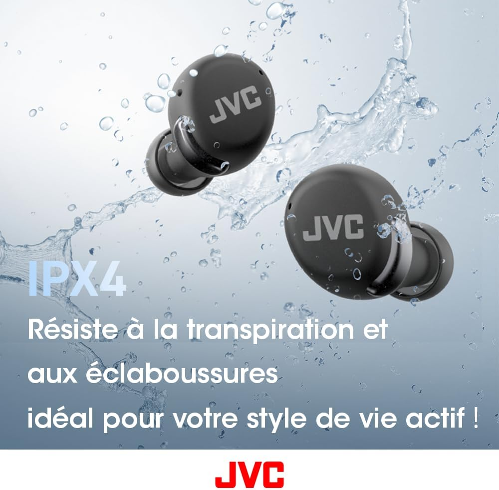 JVC HA-A30T2-W True Wireless Earbuds with Noise Cancelling, Optimised Comfort and Sound Quality, App Control with Multi-Point Connection, White