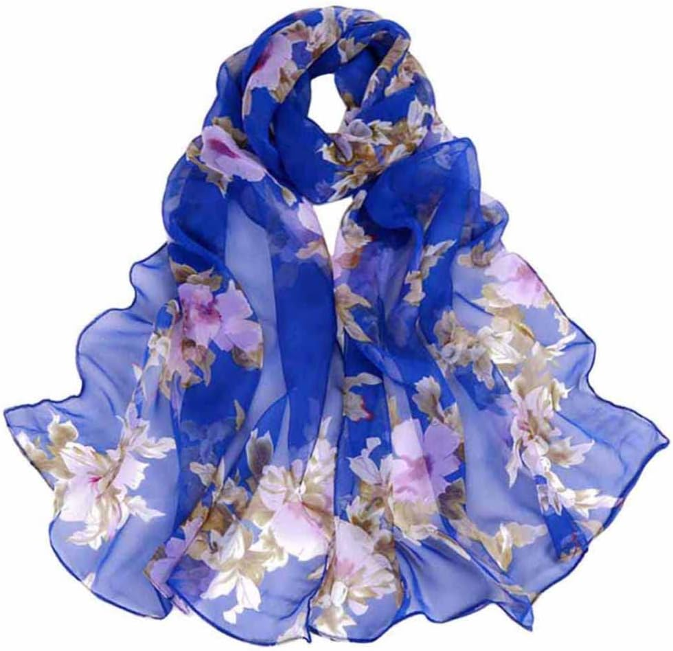 Acotavie Scarfs for Women Lightweight Print Floral Pattern Scarf Fashion Scarves Sunscreen Wraps Shawls