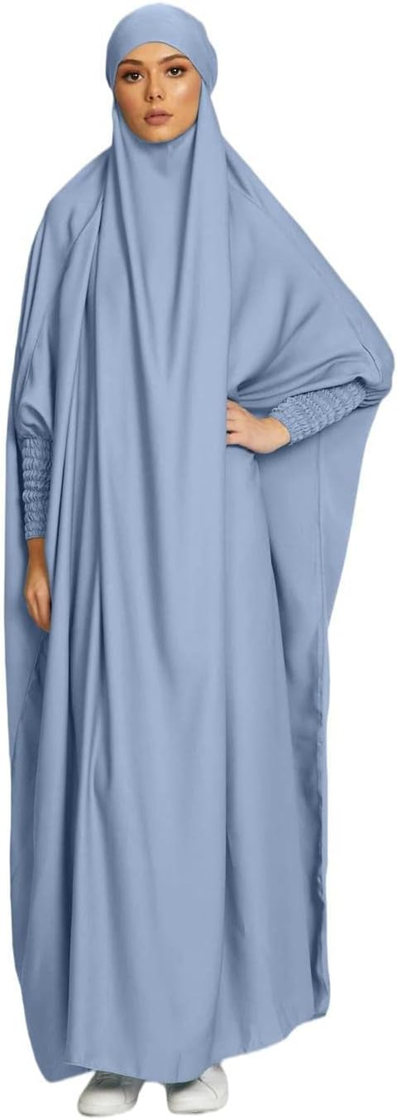 RLLJS Women Muslim Dress Ramadan One Piece Prayer Garment Hijab Abaya Dubai Islam Robe African Turkey Caftan image number 4