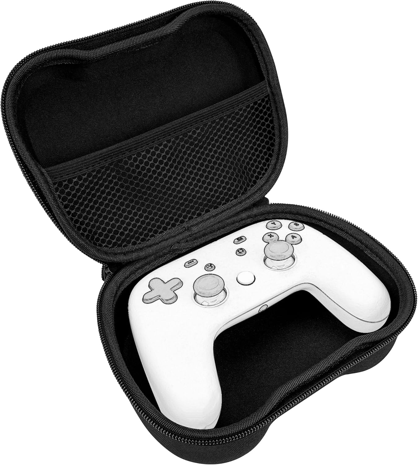 Linkidea Hard Controller Case Compatible with Google Stadia Controller, Gaming Accessories Storage Carrying Bag (Black) image number 2