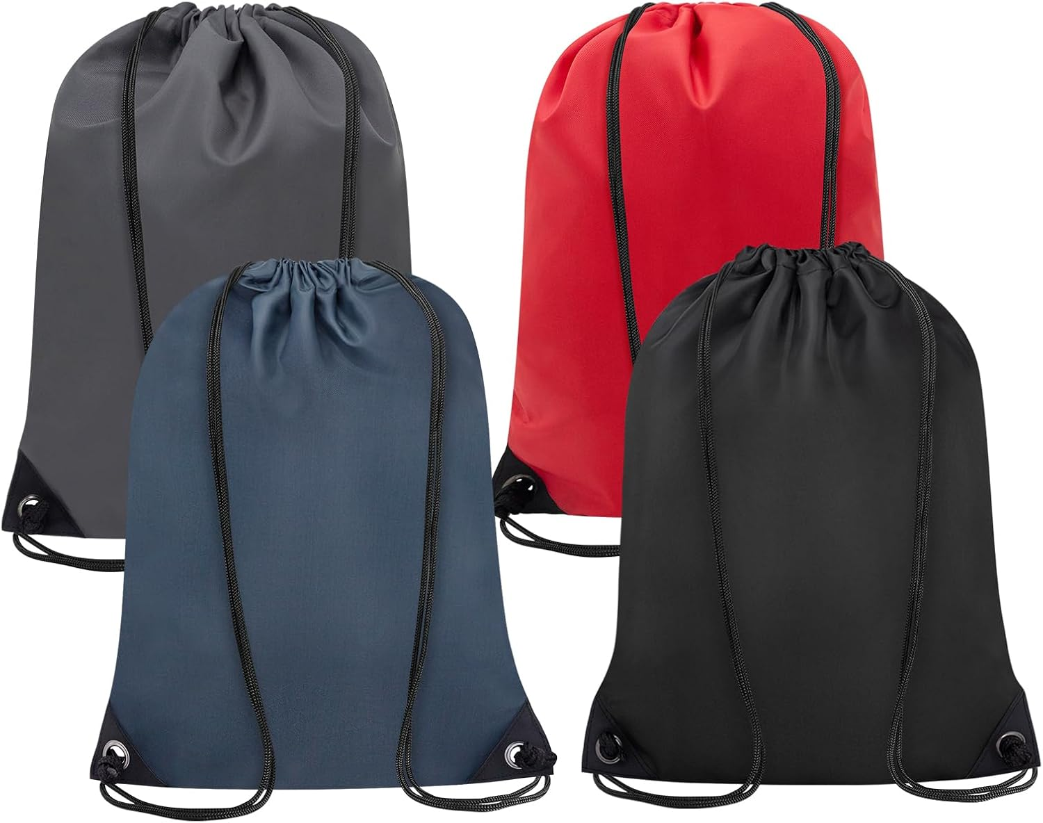 2PCS Drawstring Bags Bulk, String Backpack for Men Women, Cinch Bag Draw String Back Bag for Gym, Sports, Travel image number 2