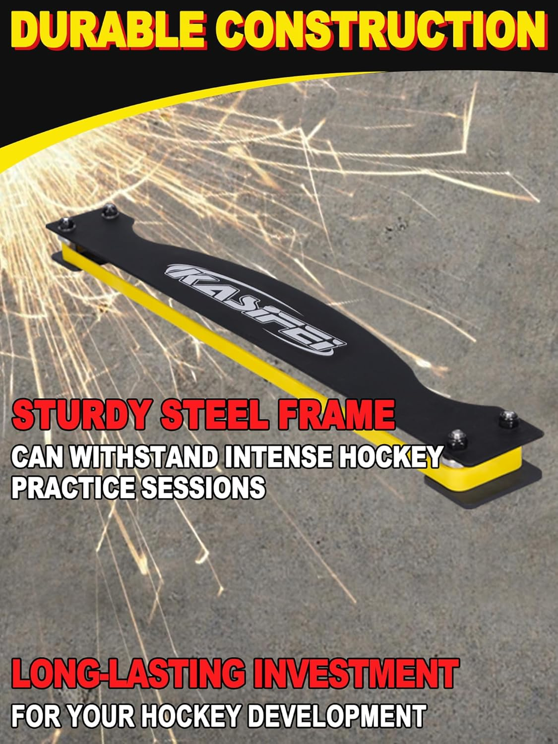 Kasifei Professional Hockey Training Passer, Heavy Duty Steel Puck Rebounder, Shooting and Passing Practice Aid image number 5