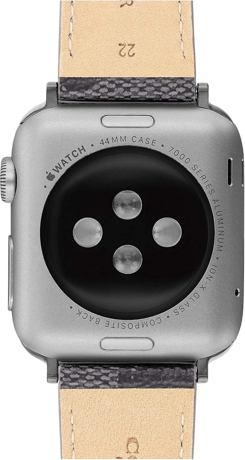 Coach 14700044 Women'S Leather Strap for Apple Watch, Black, 小 image number 2