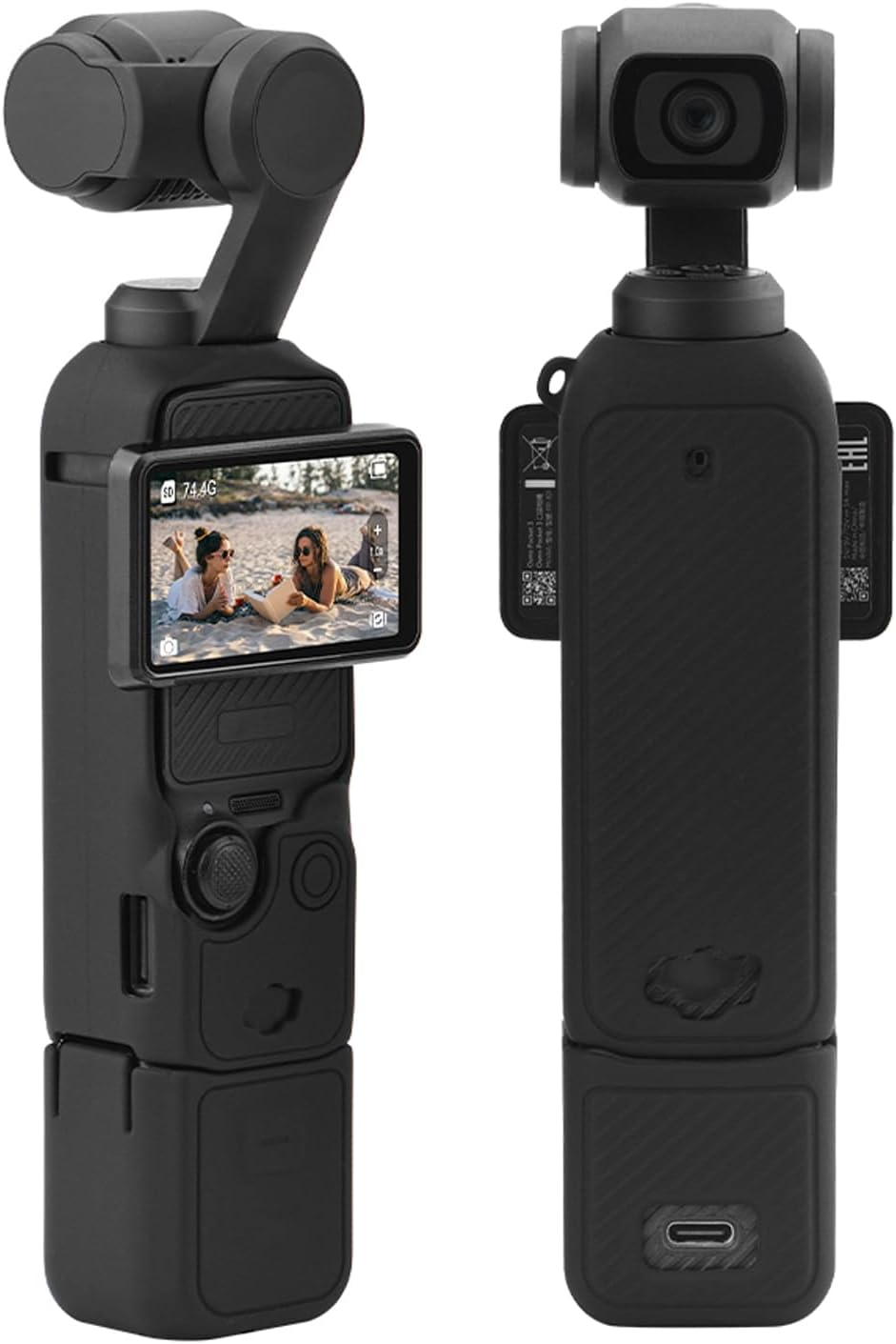 Buziba Silicone Protective Case Cover for DJI Osmo Pocket 3 Silicone Sleeve Protective Cover Handheld Gimbal Action Camera Accessories