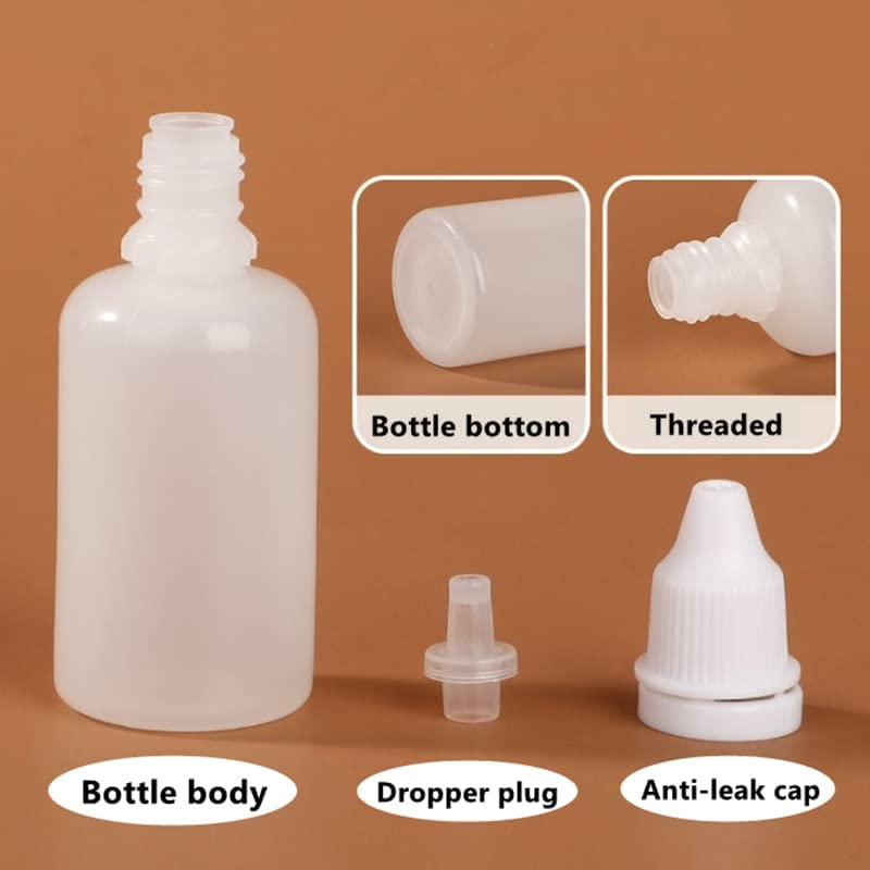 Empty Liquid Dropper Bottles Plastic Squeeze Refillable DIY Containers 50PCS (15Ml) image number 6