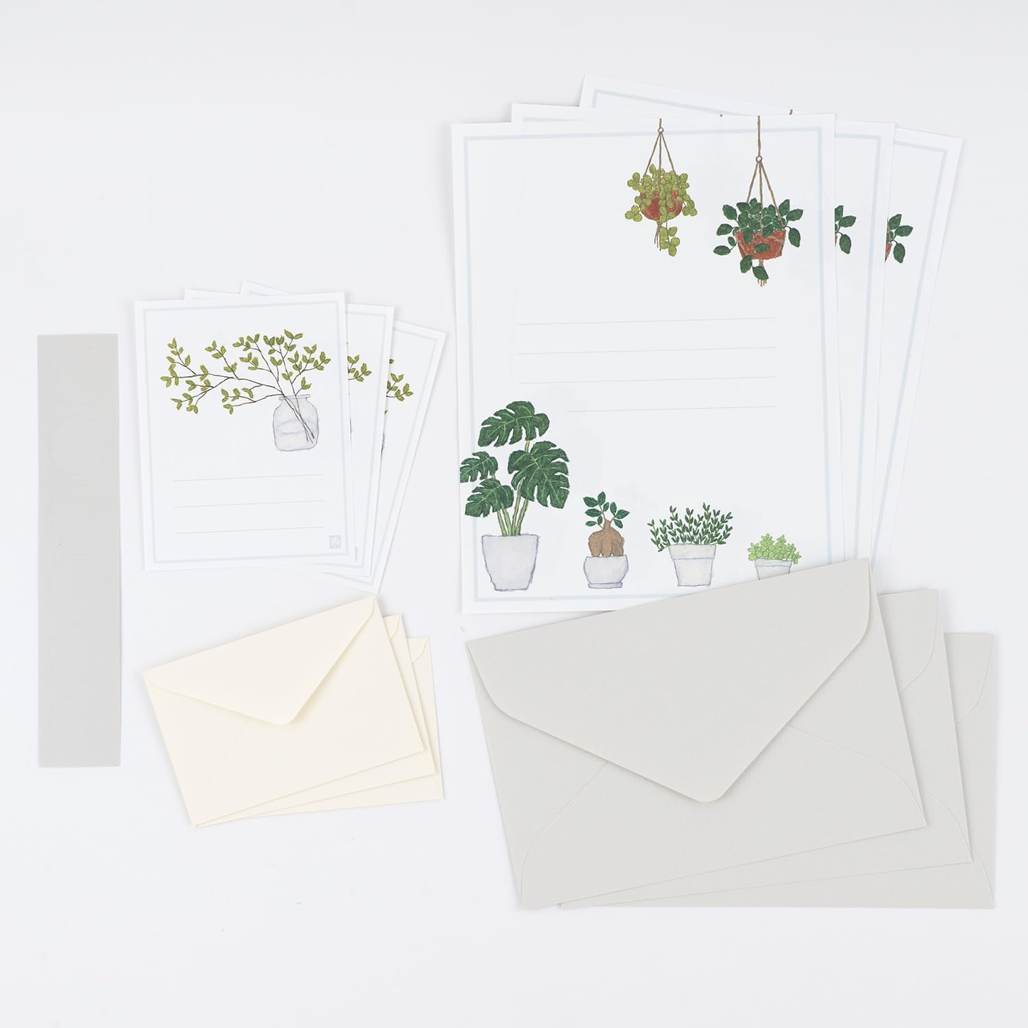 Greetinglife Letter Set, 2 Sizes Large and Small, Plant, White image number 5