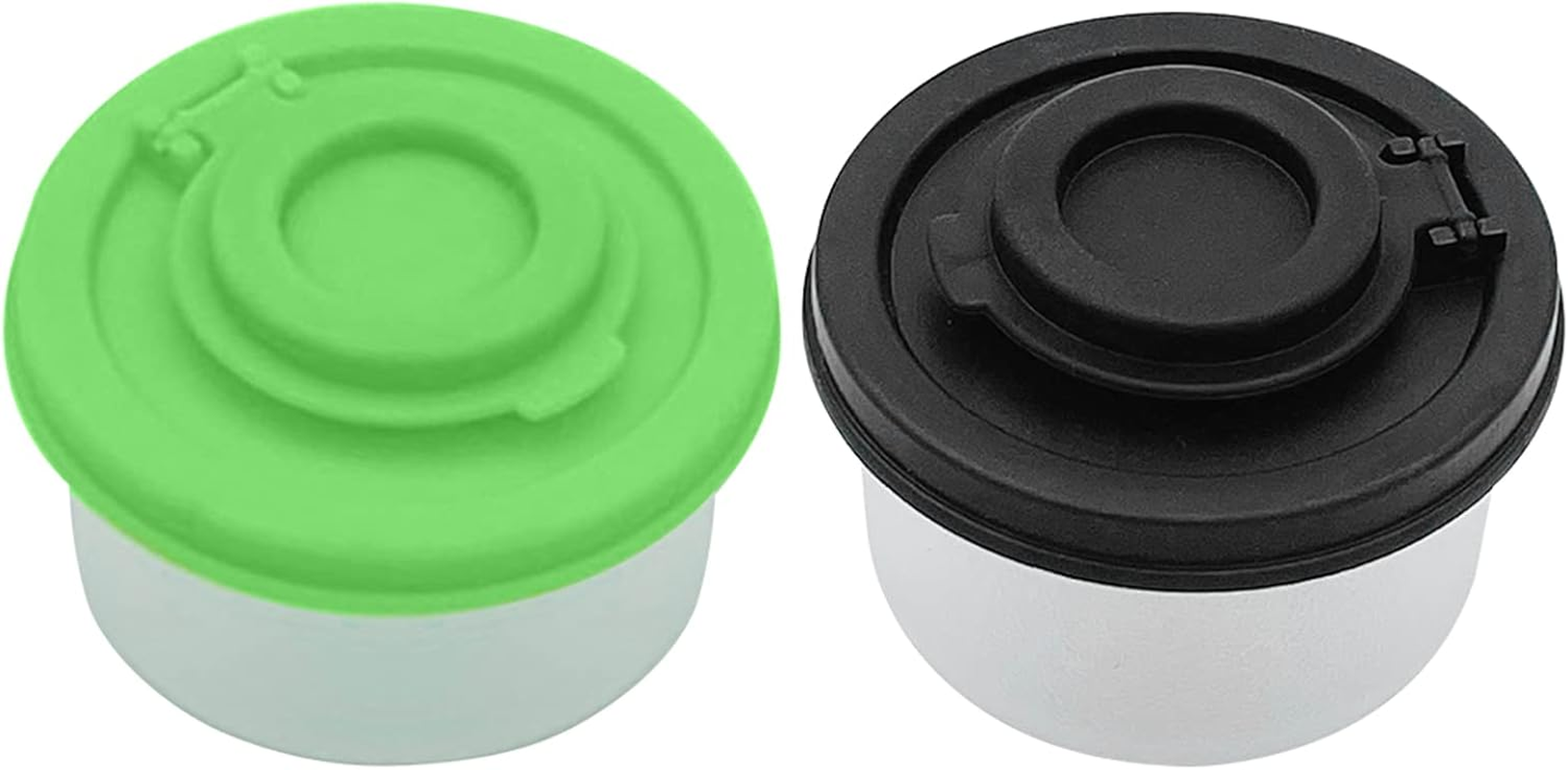 2Pcs Small Salt and Pepper Shakers Set, Mini Moisture-Proof Portable Pepper Shaker,Small Spice Bottles, for Camping Travel BBQ, Picnics, Lunch Boxes Transparent Salt Pepper Set image number 1