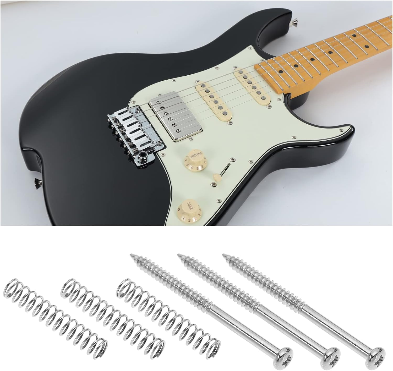 Ecsing 20 Sets Pickup Mounting Screws Pickup Springs Kit for Electric Guitar Musical Instruments Replacement Accessories Silver image number 6