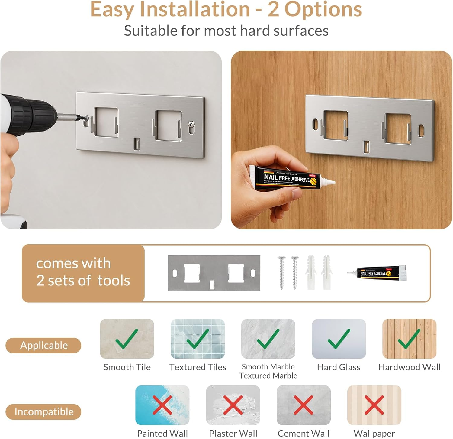 Todeco Wall Mounted Drying Rack with 7 Beech Wood Rod, Collapsible Clothes Drying Rack with Extra Botton Hook, Laundry Drying Rack for Bathrrom Balcony Laundry Room