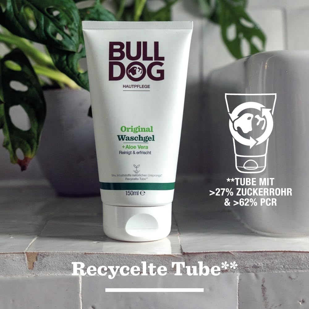 BULLDOG - Skin Care for Men, Original Wash Gel, Moisturising and Soothing Facial Cleansing, 150 Ml image number 4