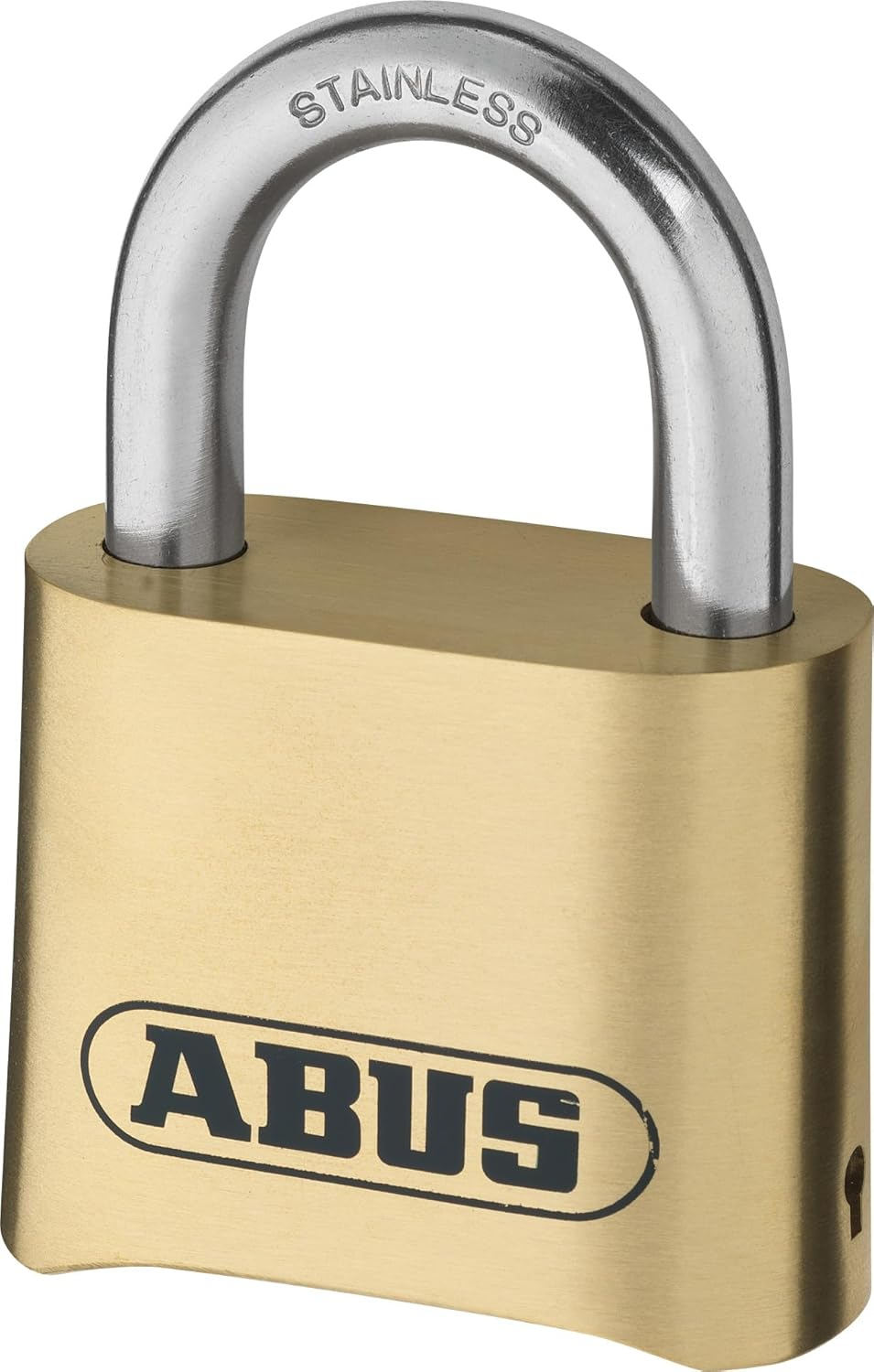 ABUS Combination Lock 180IB/50 - Brass Padlock - Weatherproof - with Individually Adjustable Number Code - ABUS Security Level 5 - Brass Colours image number 7