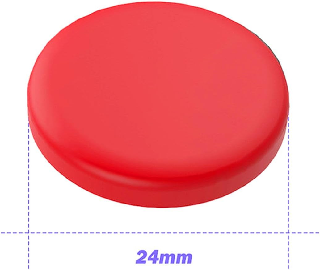 Controller Joystick Grips, 14Pcs Gaming Joystick Button Caps Replacement Fit for Choc Low Profile V1, anti Slip Frosted Joystick Caps for Gaming Keyboard (Red) image number 4