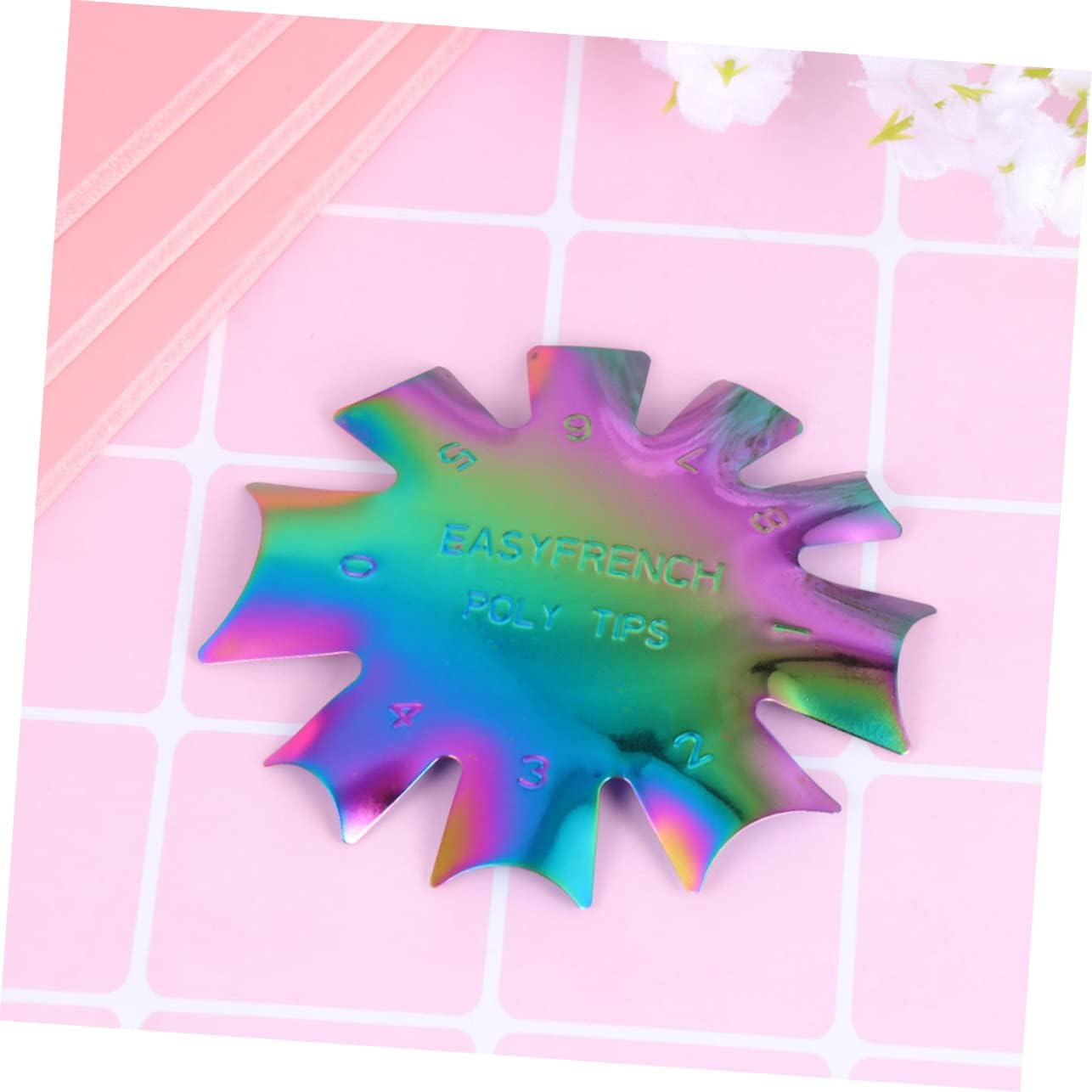 PACKOVE Nail Art Template Stainless Steel Nail Art Plate Pedicure Tools Kit for Women Girls image number 1