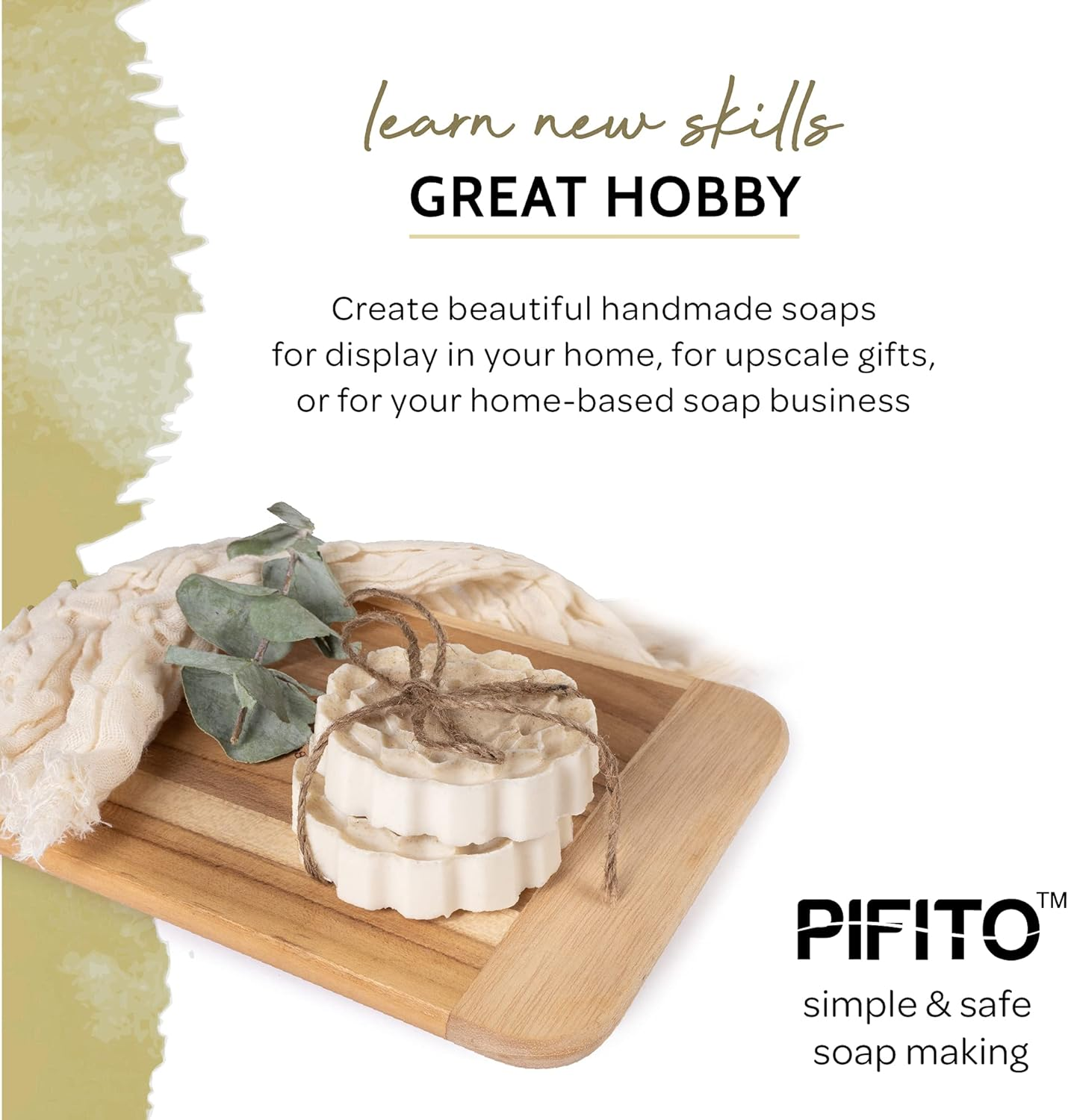 Pifito Premium Oatmeal Melt and Pour Soap Base (5 Lb) - Natural Vegetable Glycerin Soap Base - Excellent Hand Soap Making Supplies image number 6
