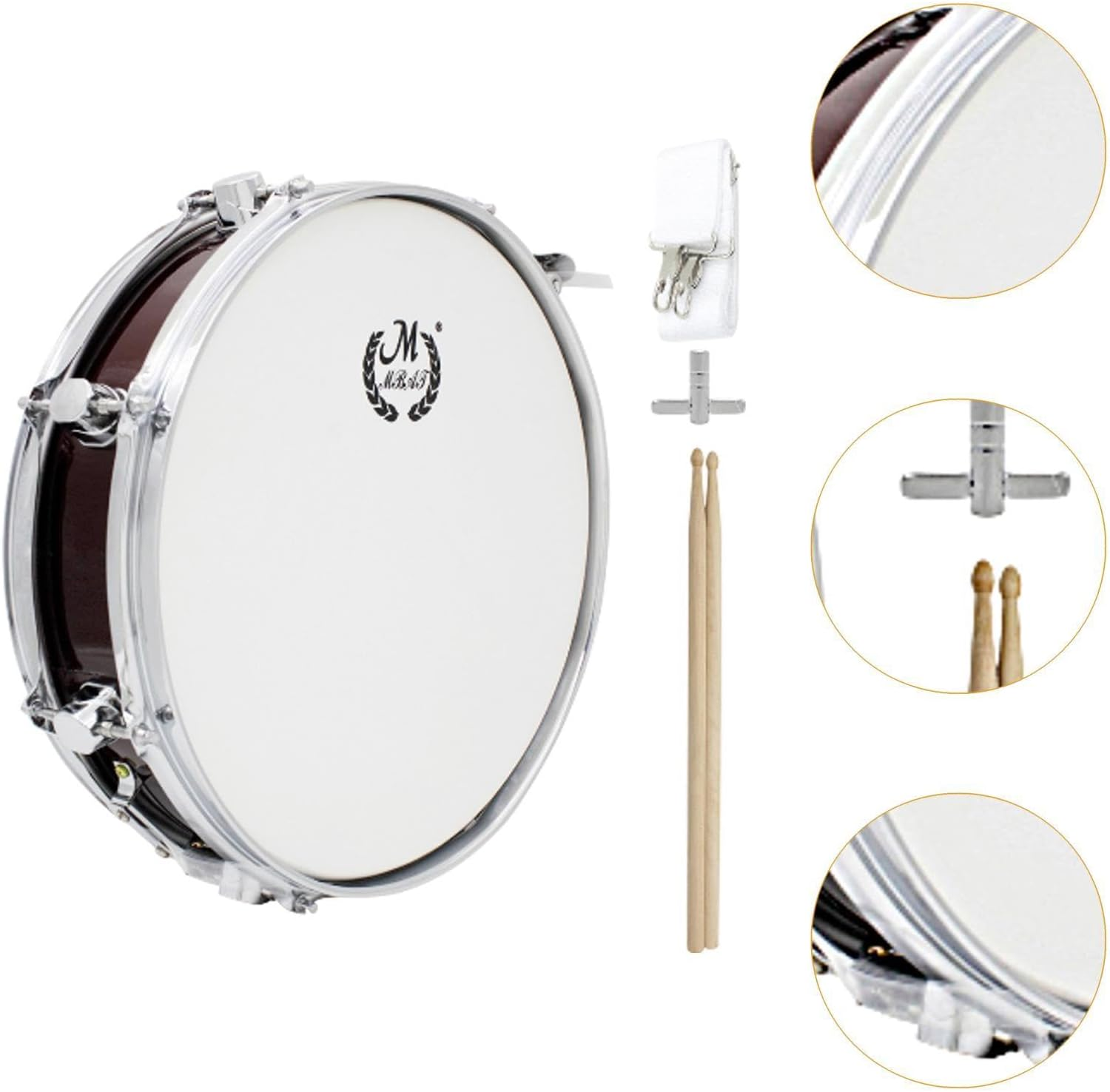 TWTCZOZ 14 Inch Snare Drum Educational Music Tool Gift