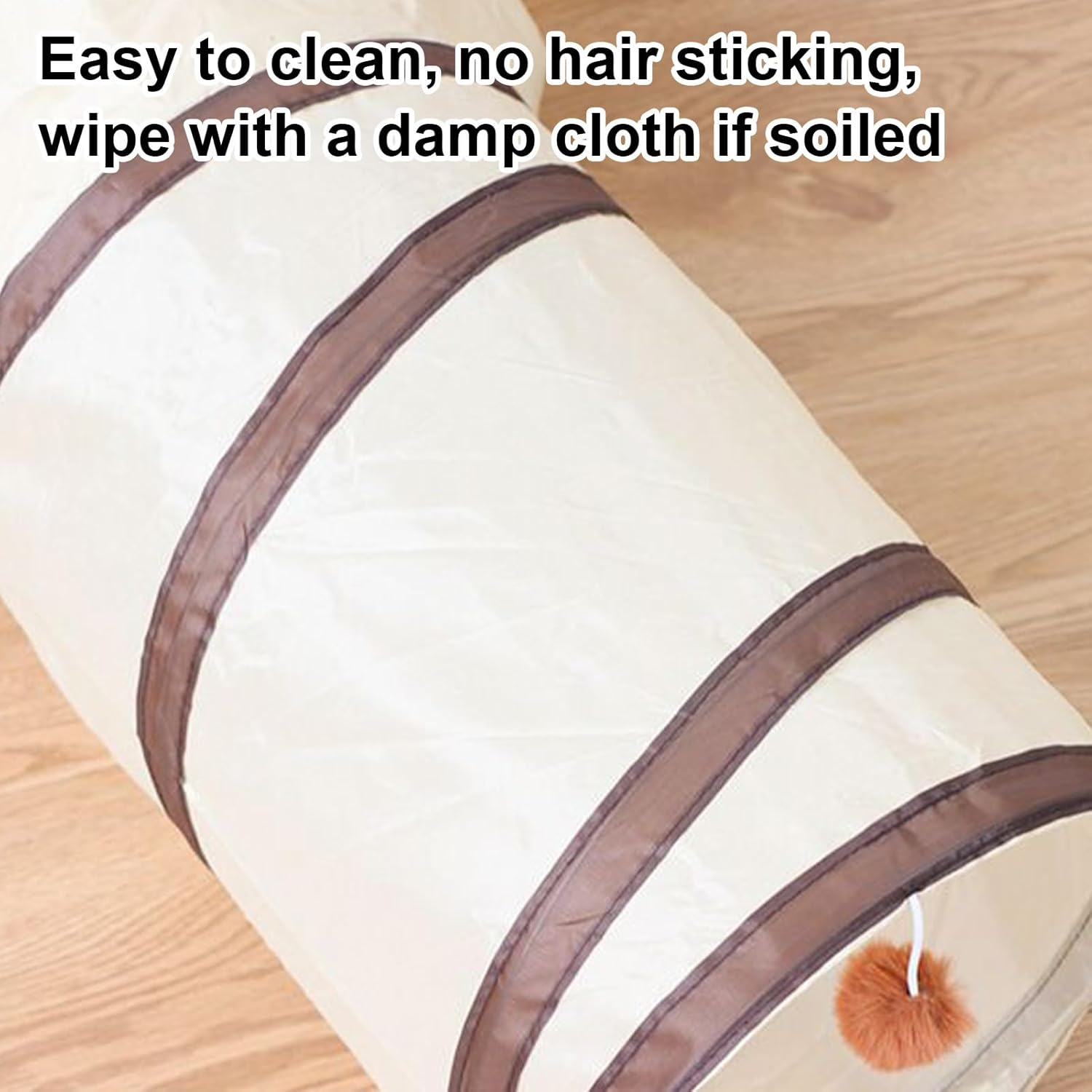 SVCEQZE Large Cat Tunnel - 3-Way Tunnels for Indoor Cats - Foldable Nest Interactive Toys for Kitten Puppy Indoor Exercise Enrichment Boredom Small Animal Rabbit Play Sleeping image number 6