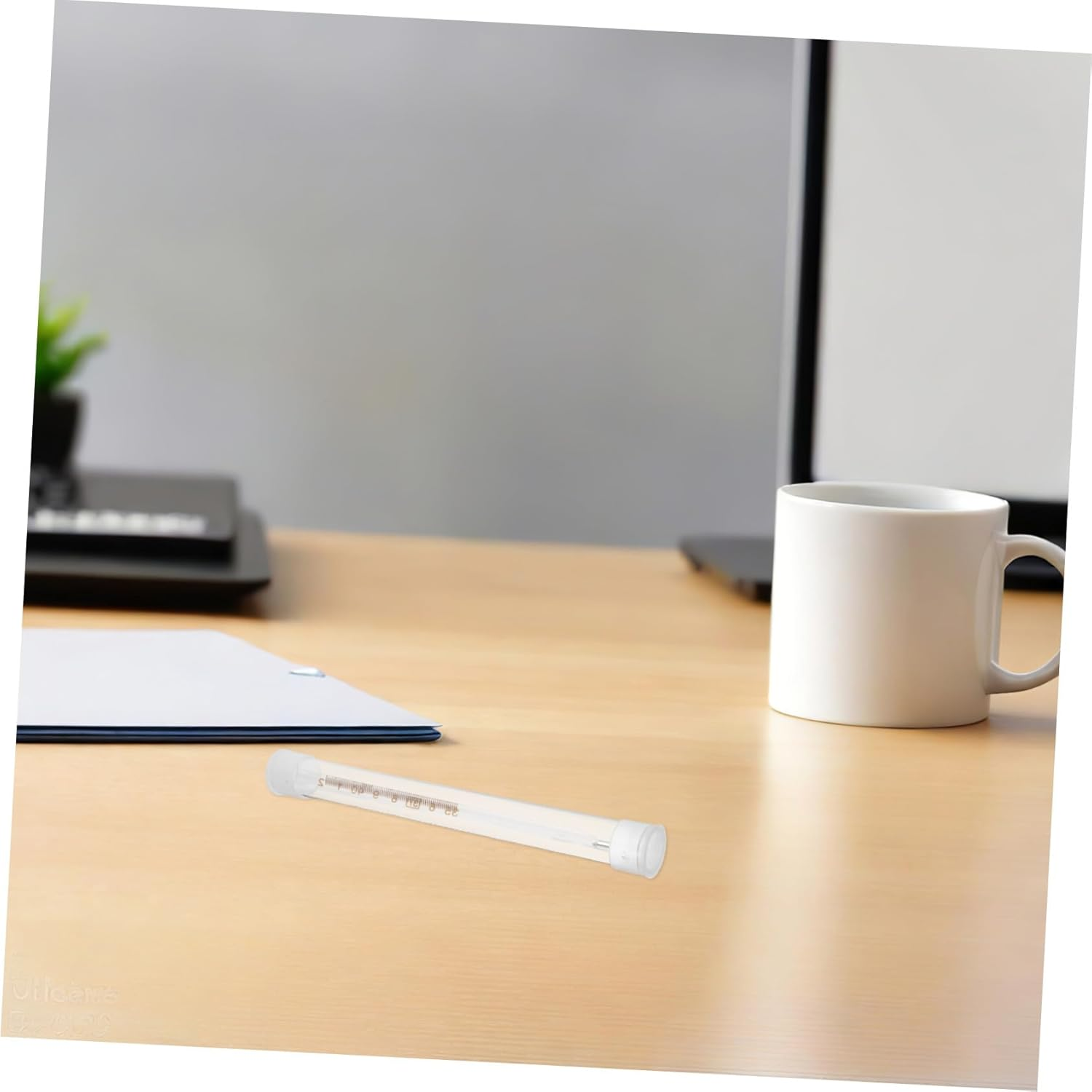 Ipetboom 10Pcs Transparent Thermometer Protective Cases Plastic round Tube Organizer for Thermometers Splash-Resistant Safety Storage Portable for Home Hospital Travel Use image number 6