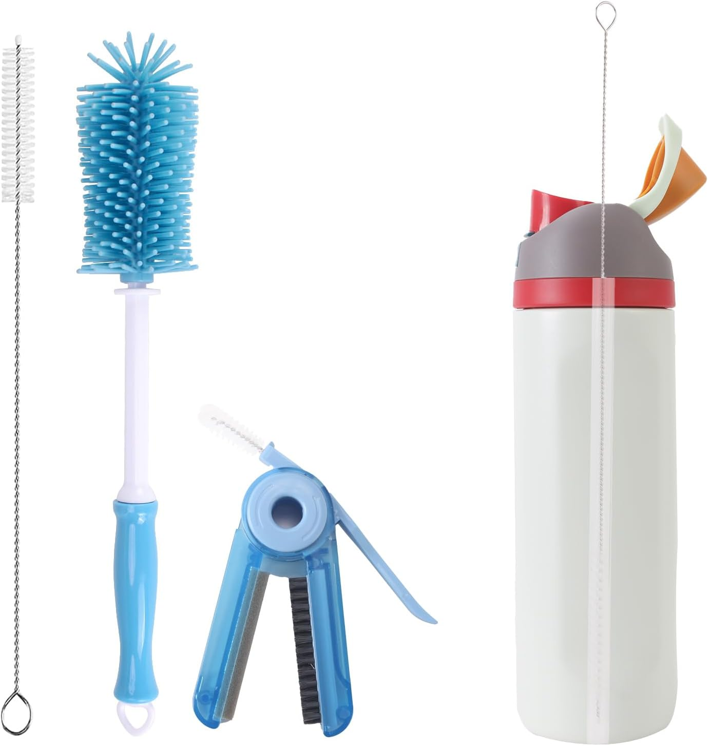 3 Pack Water Bottle Cleaner Kit for Owala 24Oz/32Oz/40Oz,Owala Brush and Straw Cleaner, Straw Cleaner Compatible with Owala Water Bottle, Owala Straw Cleaner Brush for Owala Water Bottle Straws image number 6