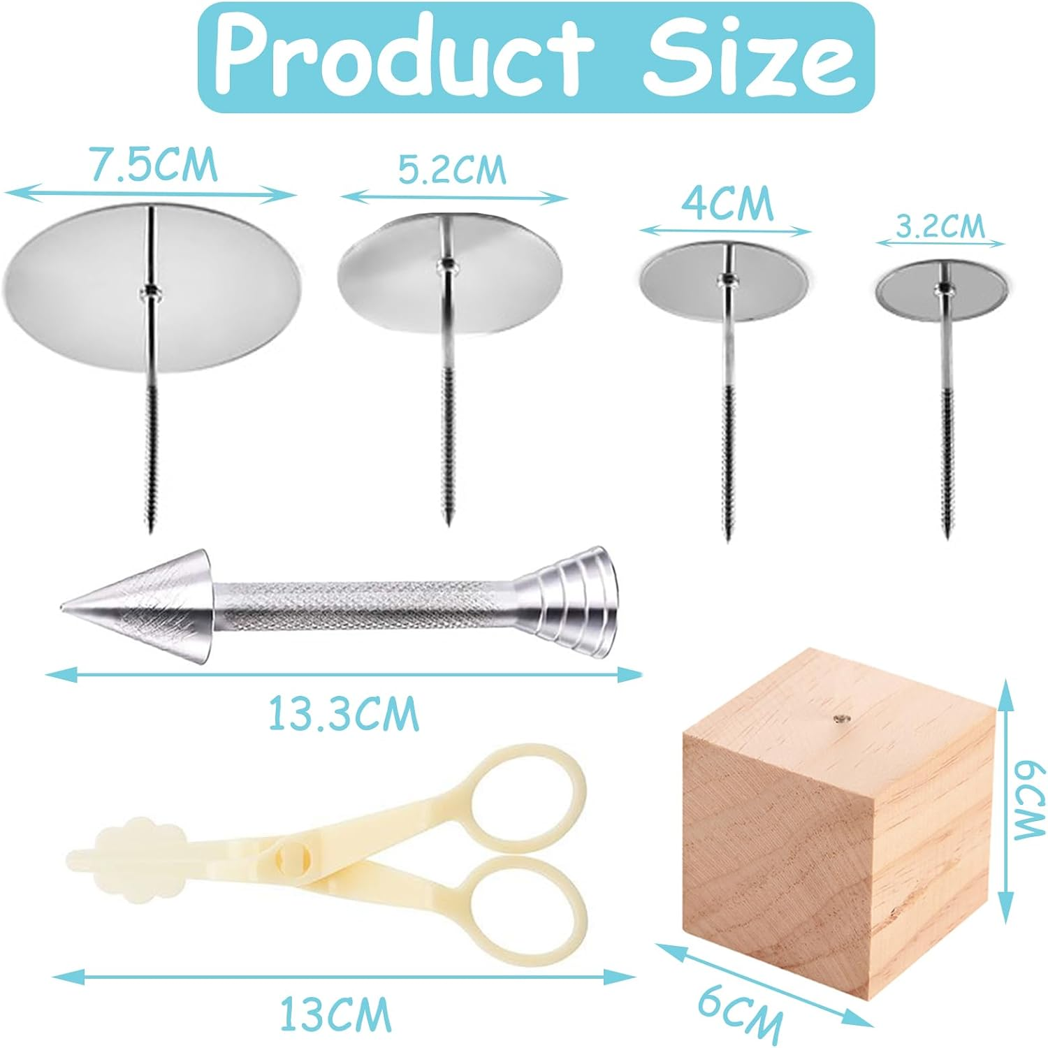 Tomuvpzn Flower Nail Set image number 1