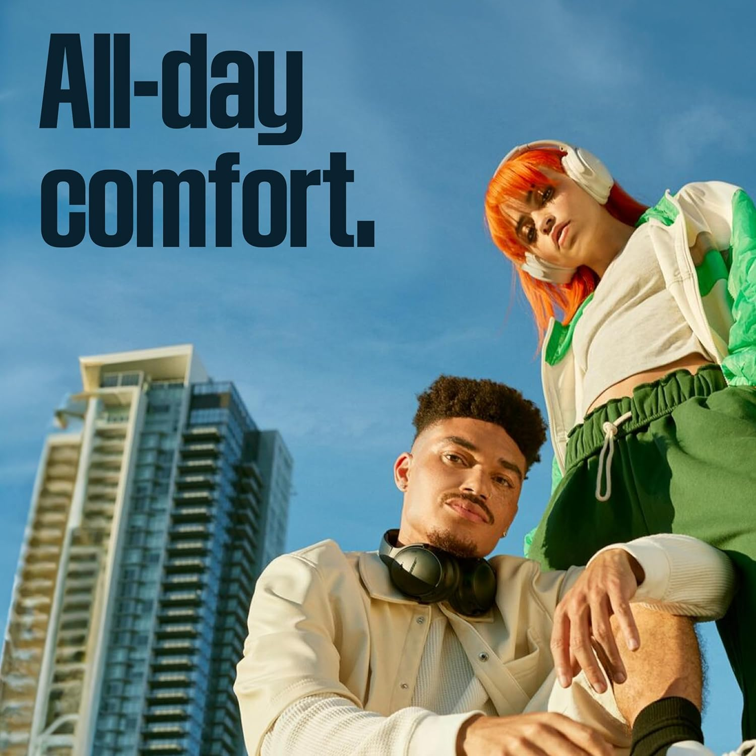 Bose Quietcomfort Wireless Noise Cancelling Headphones, Bluetooth over Ear Headphones with up to 24 Hours of Battery Life, Black - Chilled Lilac image number 6