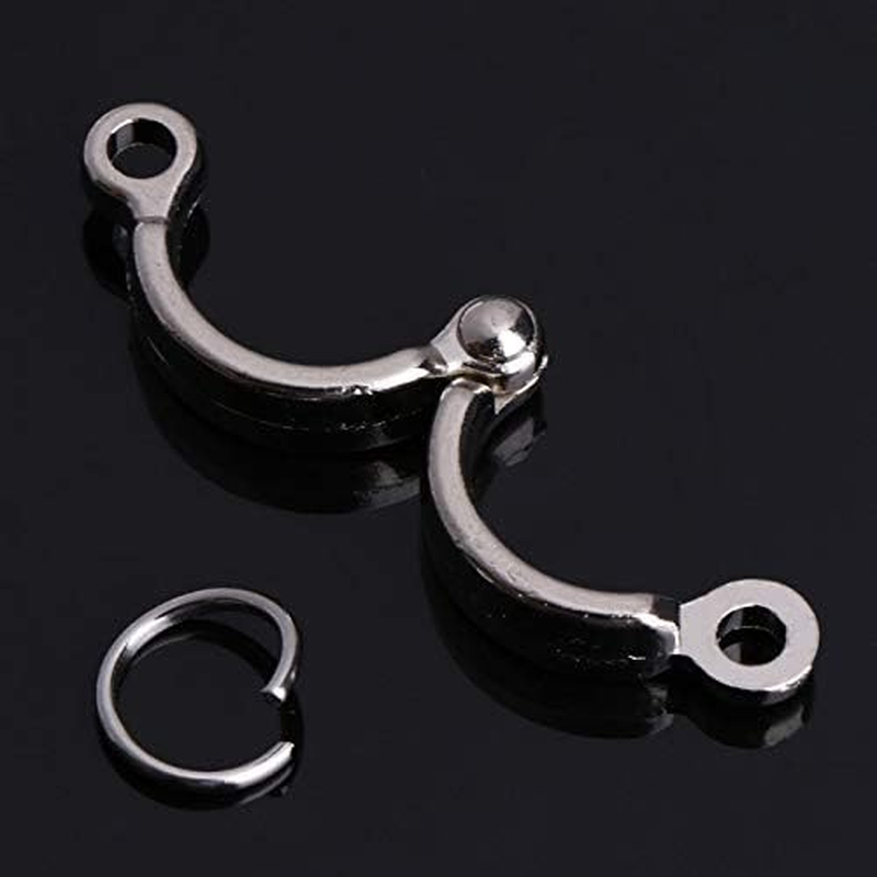 ROYJJ Bird Foot Rings Metal Parrot Leg Outdoor Fly Training Active Opening Clip Accessories for Small Large Birds image number 1