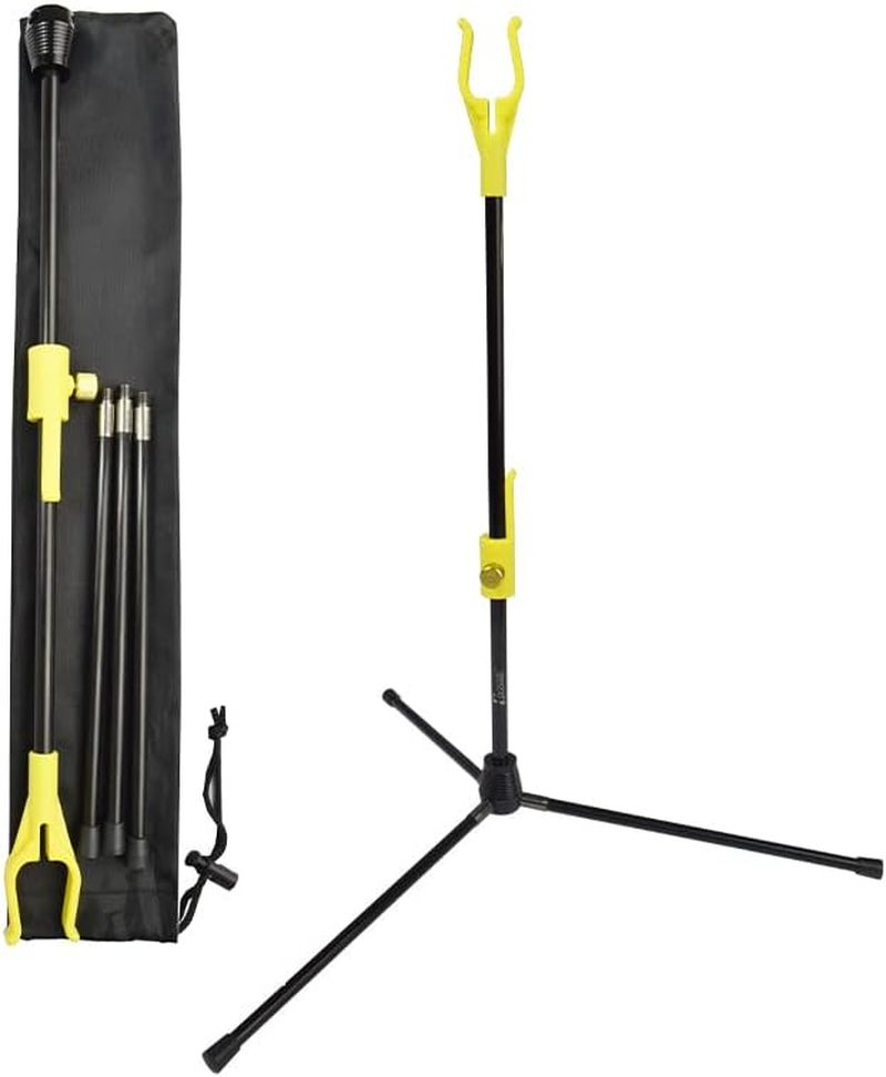 YLS Archery Bow Stand Recurve Bow Compound Bow Stand Rack Holder Legs 18.9" Height