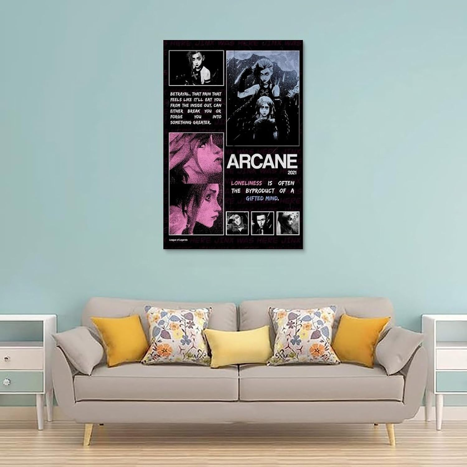 Anime Arcane Canvas Poster Poster Canvas Painting Wall Art Picture Home Decor Print for Bedroom Living Room Dorm Study Bar Office 12X18Inch(30X45Cm) image number 3