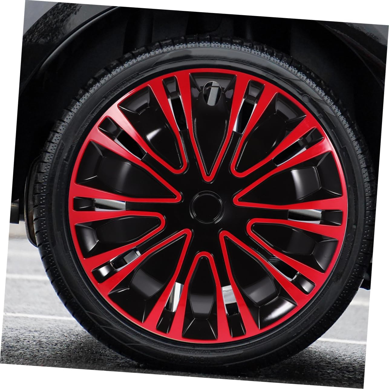 SWOOMEY 2Pcs Car Wheel Covers Hubcap Wheel Cover Replacement for Car DIY Decorative image number 6